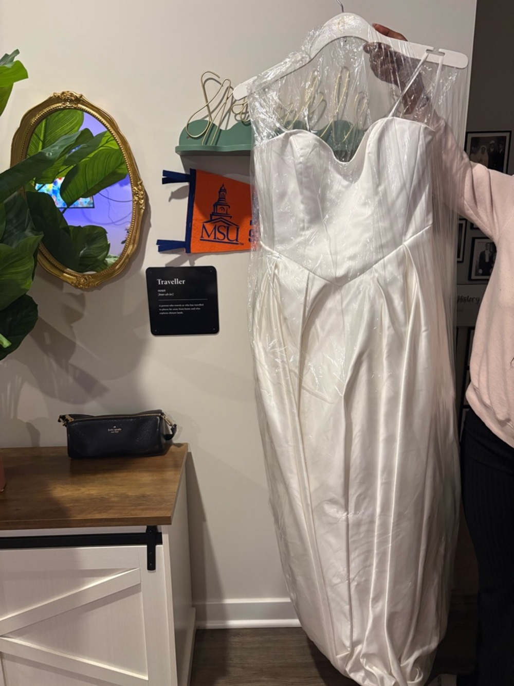 Justin Alexander | Rings Collection Strapless Satin Ball Gown in Ivory - Picture 3 of 5